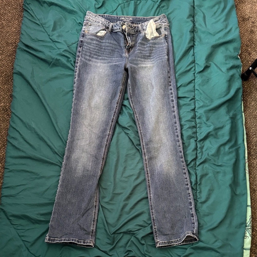 Maurices Faded Blue Boot Cut Jeans